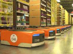 Amazon sử dụng 45.000 robot làm việc ở các kho chứa hàng khổng lồ