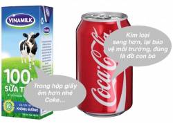 Sữa được chứa trong hộp giấy chữ nhật, trong khi nước ngọt lại chứa trong lon trụ tròn?