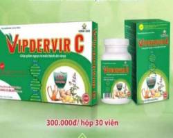 Thực phẩm chức năng Vipdervir C của Vinh Gia chưa được cấp phép quảng cáo từ Bộ Y tế
