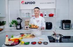 Đầu bếp cao văn Tuyển hướng dẫn làm thịt bò cuốn rong biển #rapido