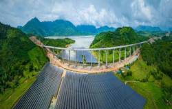 DN tạo nên cây cầu vượt cao nhất đoạn cao tốc Cam Lâm