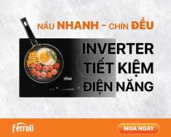 Các mẫu bếp từ phù hợp với chung cư diện tích nhỏ