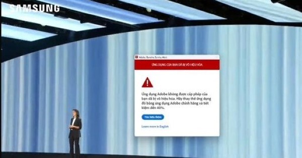Sự cố phần mềm lậu của Samsung và pha xử lý cao tay của Adobe