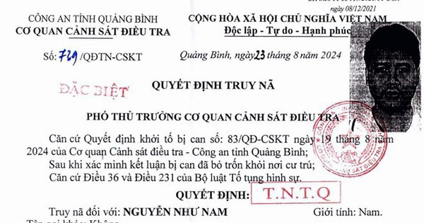 Truy nã Phó Tổng Giám đốc Newpot Quốc tế Nguyễn Như Nam